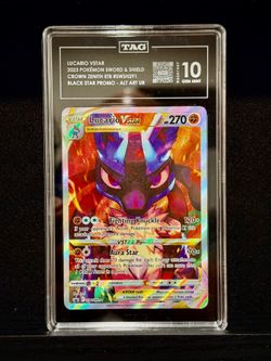 Pokemon Lucario Vstar black star promo TAG 10