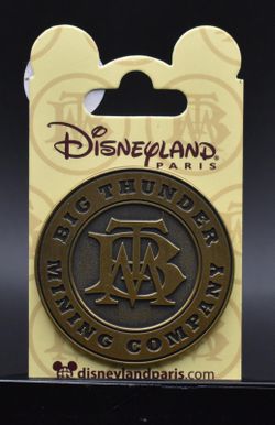 Disney DLRP Paris BTM Big Thunder Mountain Mining Company Logo Pin (B5)