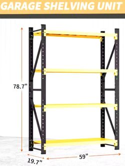Premium Heavy Duty Iron - Metal Utility Shelf rack