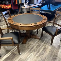Poker Table / Breakfast Table With Chairs Delivery Included