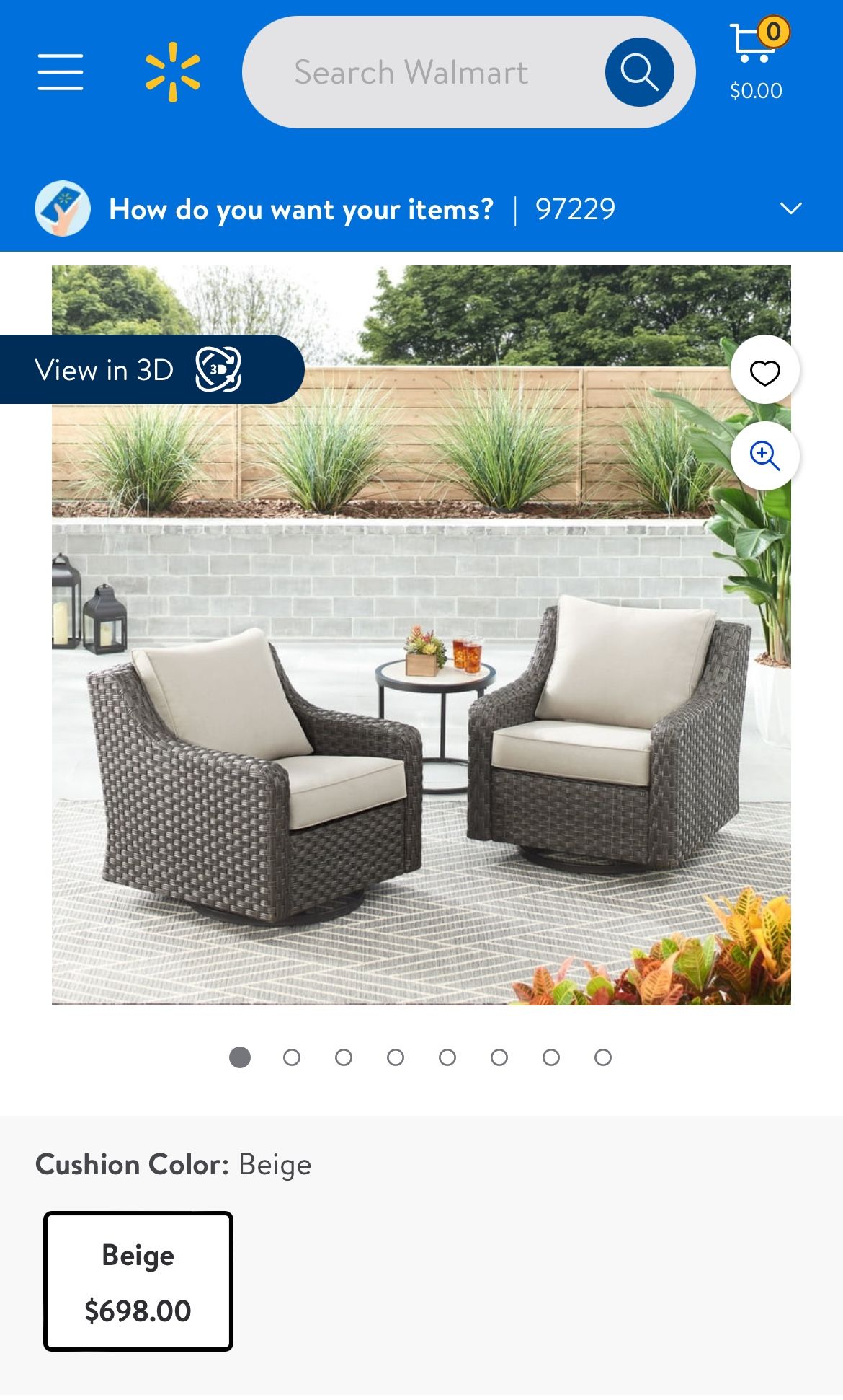 Better Homes Gardens Swivel Patio Chairs