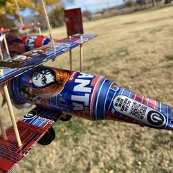 Fanta Special Edition Chucky, Devil And Mike Myers Aluminum Can Airplanes Set
