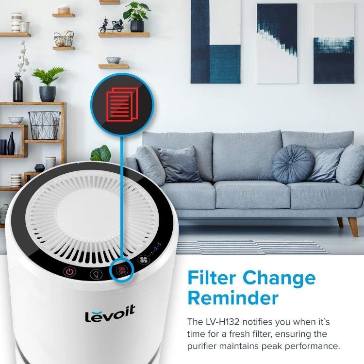 Levoit LV-H132XR
(Air CLEANER) Compact HEPA Air PurifierÂ