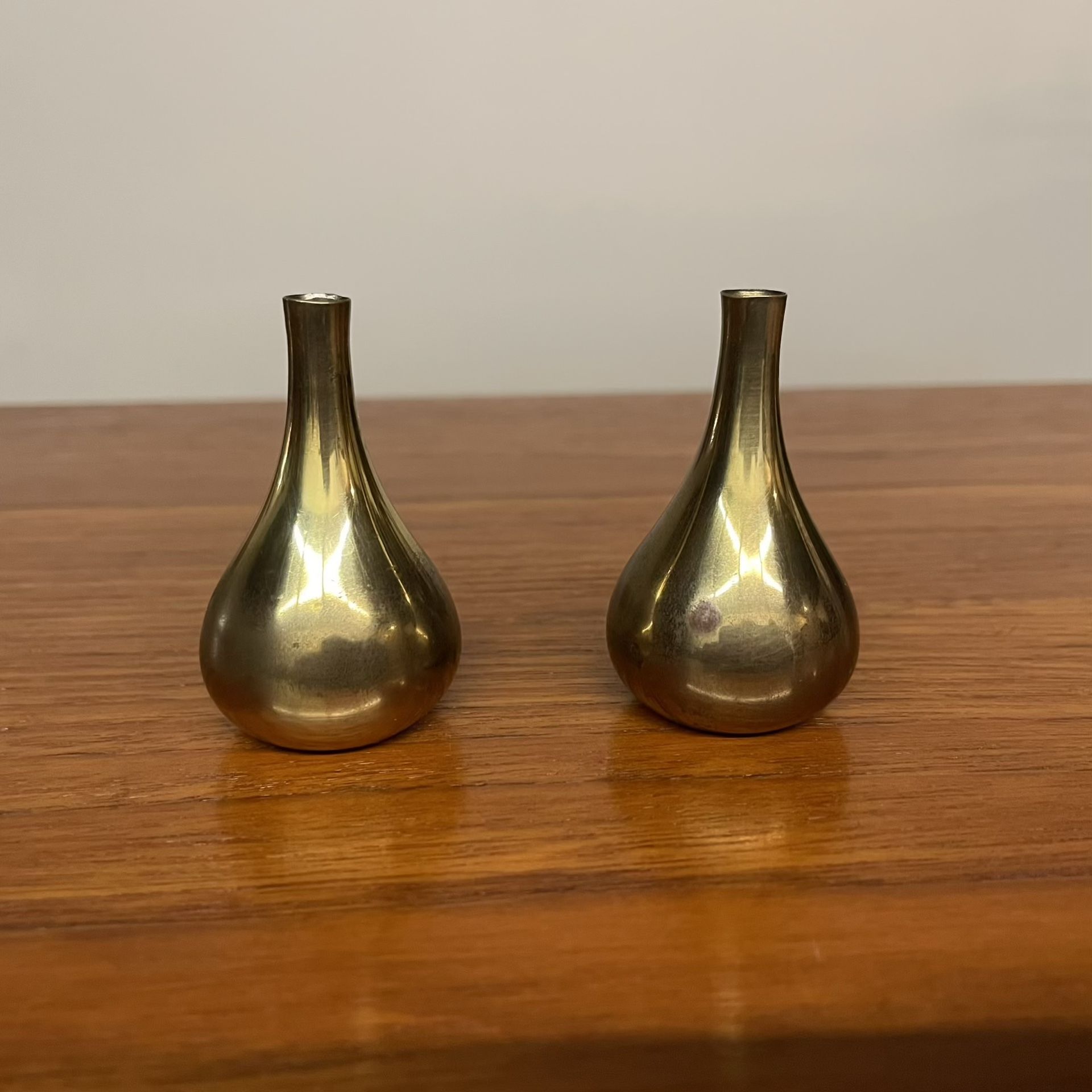 Jens Quistgaard Petite Brass Candle Holders Pair - Many More Items In Stock!