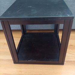 Small Dark Brown End Table 