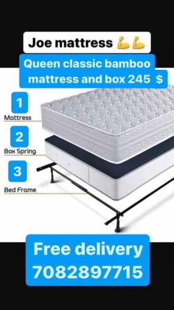 Huge sale for Mattress And Box Twin size #mattress and box 150.$ full 190$ Queen 200$ king 290$. free delivery free set up 708….289…7715… cash or Zell