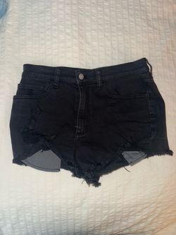 PINK Victoria’s Secret Black Denim Shorts (size 8)