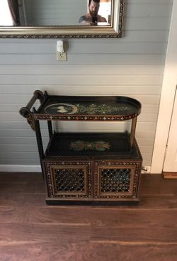 Antique imported serving cart