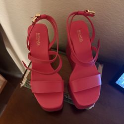 Michael Kors Platform Wedge Sandals – Pink – Size 7 (Women’s)