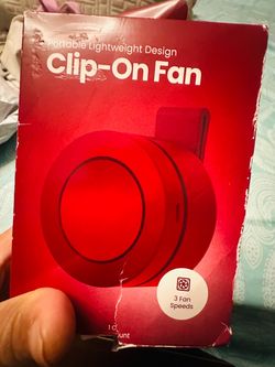 Portable Clip-On Fan 3 Speeds