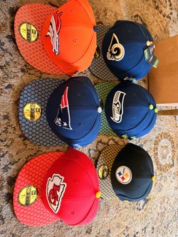 New era nfl fitted hats Rams Seahawks Steelers broncos patriots chiefs