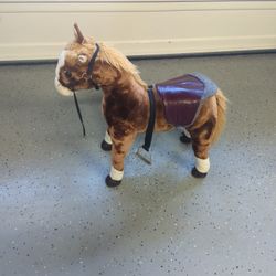 Large Play Pony Can Hold Kids Sitting On It. 2.5 Feet High, 3 Feet Long