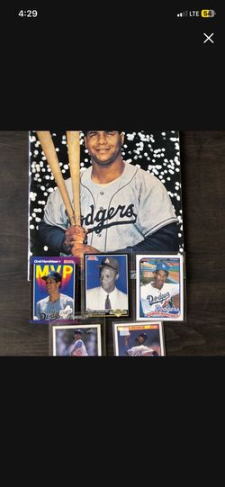 Dodgers magazine and cards