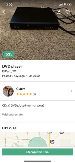 DVD player! Still for sale