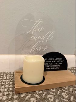 “In memory of” candle display