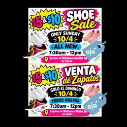 Shoe sale $5 & $10