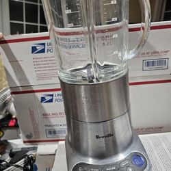 Breville BBL600XL Hemisphere Blender Stainless Steel Base W/ 6-Cup Pitcher Glass