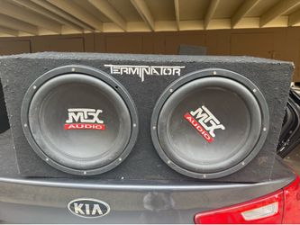 12 inch Mtx  dual subwoofer with box