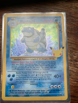 Blastoise Card *RARE