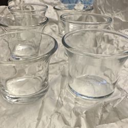 6 glass shrimp cocktail/dipping cups
