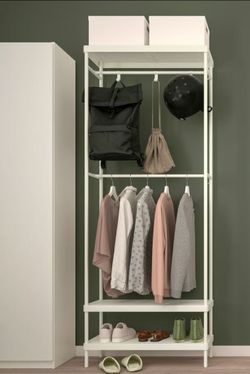 IKEA MACKAPÄR Coat & Shoe Rack – White