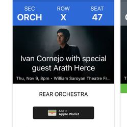 Ivan Cornejo Ticket 
