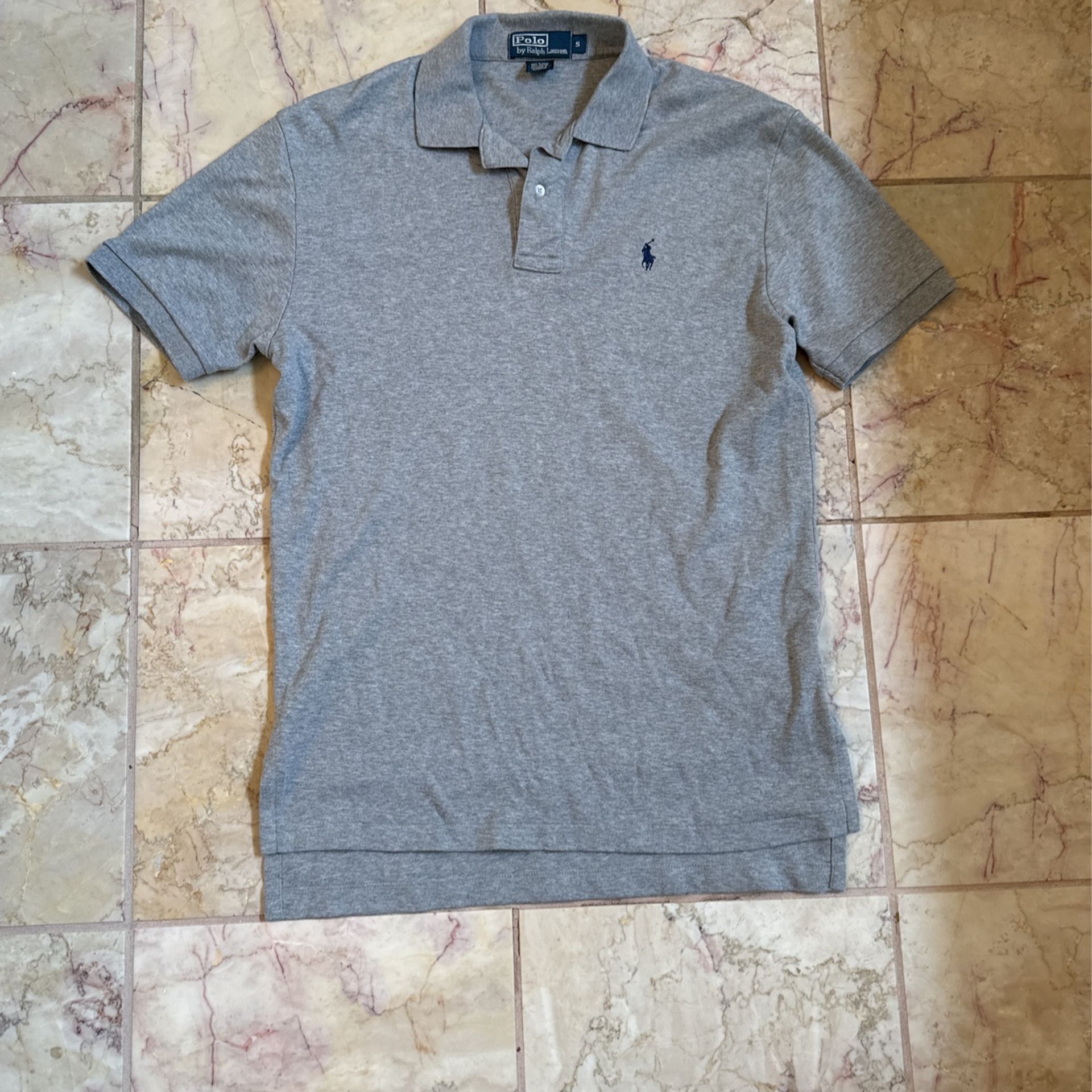 Men’s Ralph Lauren Polo Shirt, Size Small In Grey