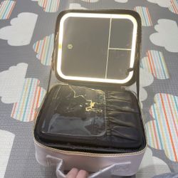 NIB Travel Makeup Organizer W/ LED Mirror $30