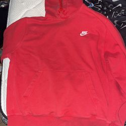 Red Nike Hoodie 