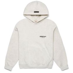 Essentials Fear Of God Light Oatmeal Hoodie Size XS S M L