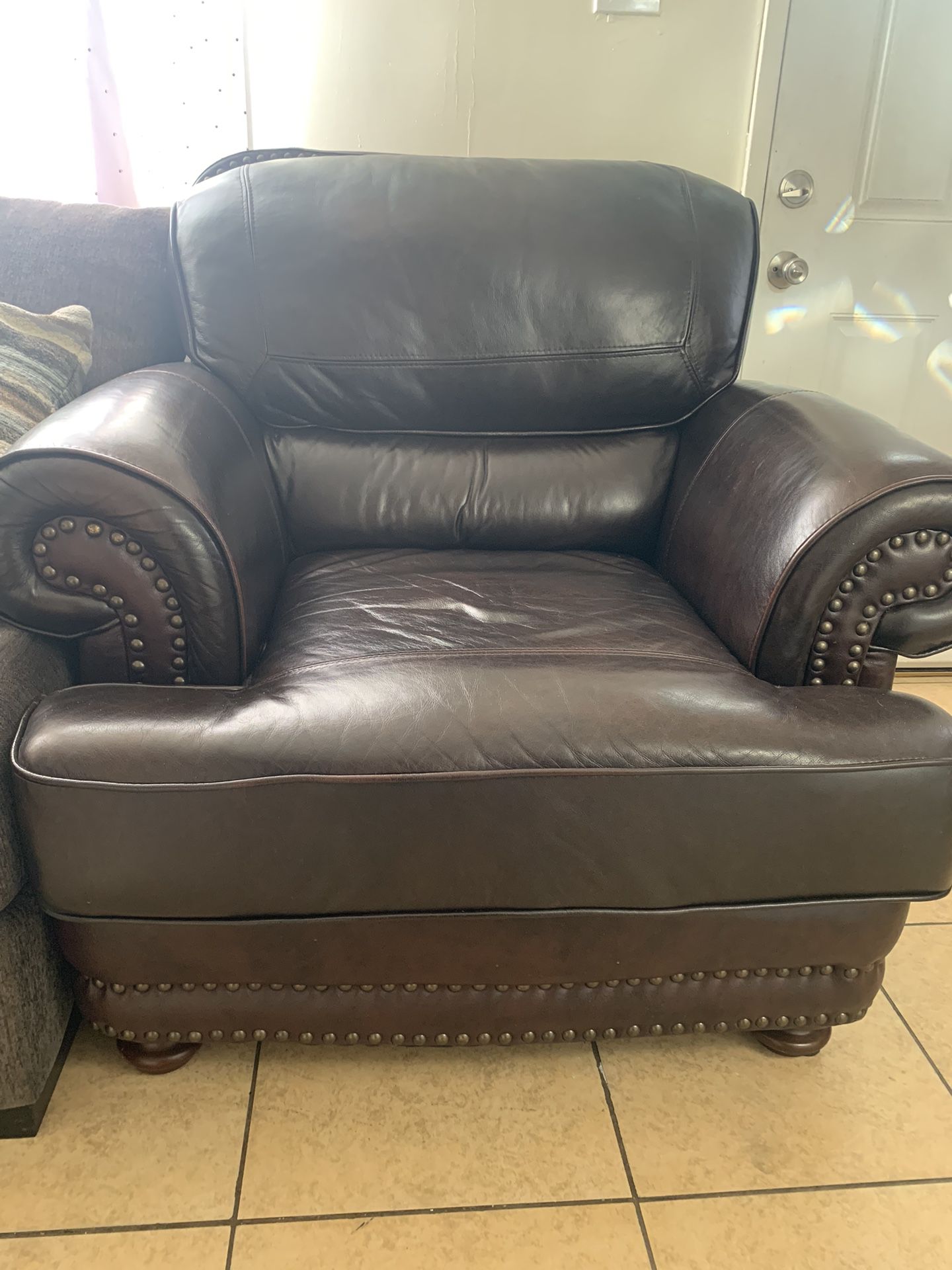 2 Leather Single Couches
