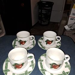 Coffee cups and saucers , Cades Cove Collection , Set of 4,  Citation 