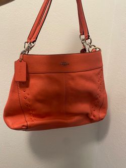 Coach purse salmon color
