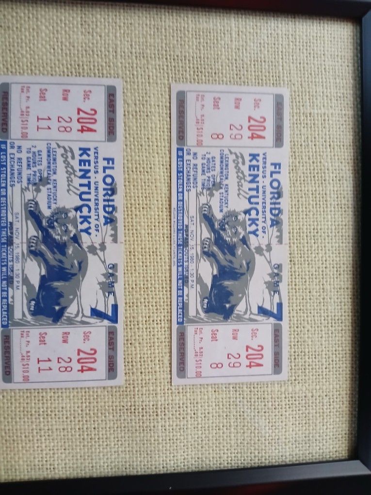 1980 Football Tickets