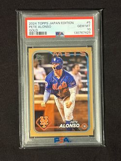 Pete Alonso - 2024 Topps Japan Edition Gold 8/25 PSA 10