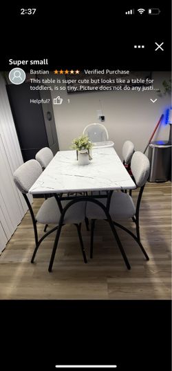 GarveeHome Dining Table Set for 4, Kitchen Table with Boucle Chairs for 4, Modern Rectangular Dining Table with Storage Rack for Small Space, Grey Cha