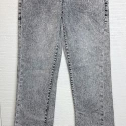 True Religion “Ricki” Relaxed Straight Used Gray Jeans Women’s Size 10 (24x26)
