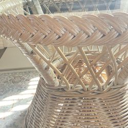 Wicker/kubu 23” Round Center Coffee Table Outdoor/indoor