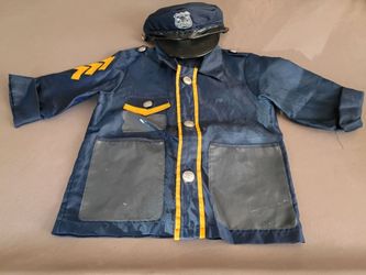 Children's Halloween Pretend Dress-up Police Costume (size small 4-6)