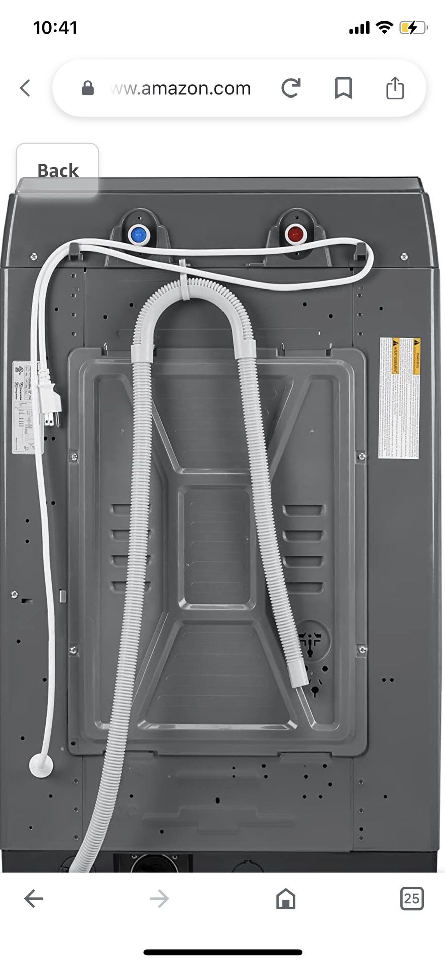 COMFEE’ 1.6 Cu.ft Portable Washing Machine, 11lbs Capacity Fully Automatic Compact Washer with Wheels, 6 Wash Programs Laundry Washer with Drain Pump,