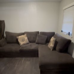 Brown Sectional 