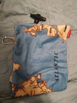 Kikkerland World Map Travel-size Laundry bag