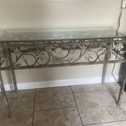 Console Table W/ Chairs 