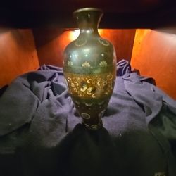 Antique Cloisonne Vase From The Far East Most Likely China. 
