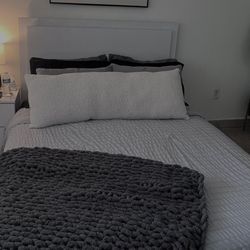 Queen Bed Frame & Nightstand/mirror