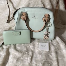 Kate Spade Leather Purse And Wallet Mint Color