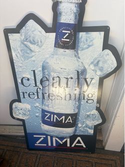 zima beer sign