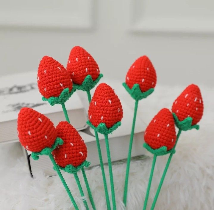 10pc Strawberry Home Decor Strawberry Flower