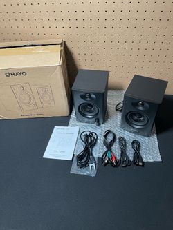 New OHAYO 60W Computer Speakers for Gaming and Music, Active Bluetooth 5.3, Stereo 2.0 Speakers for Desktop PC Monitor or Laptop, Surround Sound Speak