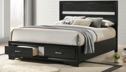 Brand new queen size bed without mattress